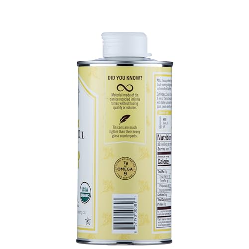 La Tourangelle Organic Canola Oil salad dressing pour shows neutral flavor.