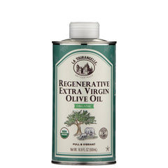 La Tourangelle regenerative olive oil bottle showcases premium cold-pressed flavor for everyday cooking.