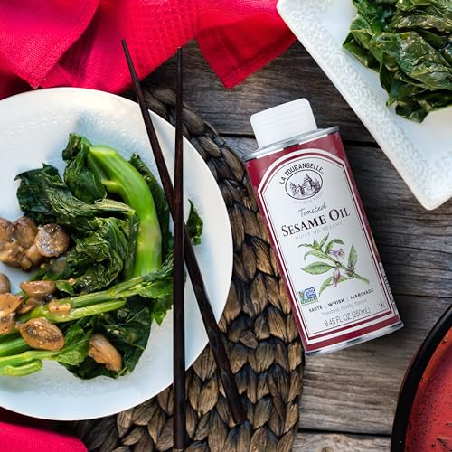 La Tourangelle toasted sesame oil marination bowl inspires tasty meat or tofu.