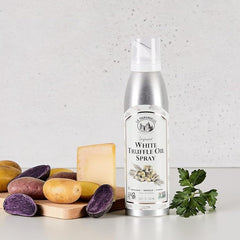 Vegetables enhanced by La Tourangelle white truffle spray