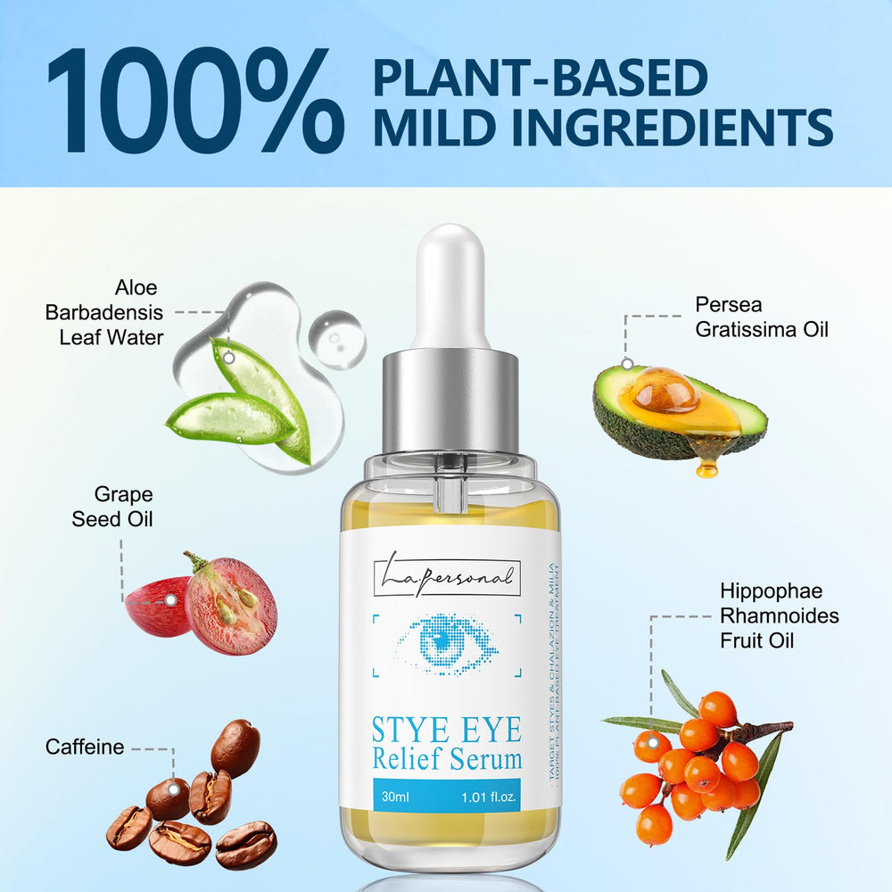 LA.PERSONAL avocado oil ingredient showcases nourishing care for eyelid skin.