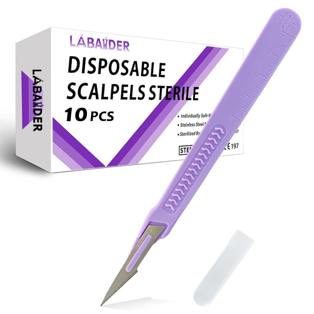 LabAider scalpel blade #11 sterile pack for safe biology work