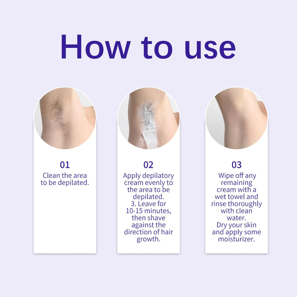 LABJD Gentle Body Hair Removal Cream soothes skin while removing hair for comfort