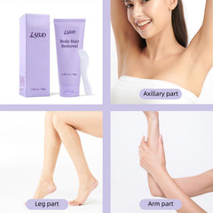 LABJD Gentle Cream spatula applying the product for mess-free, even coverage