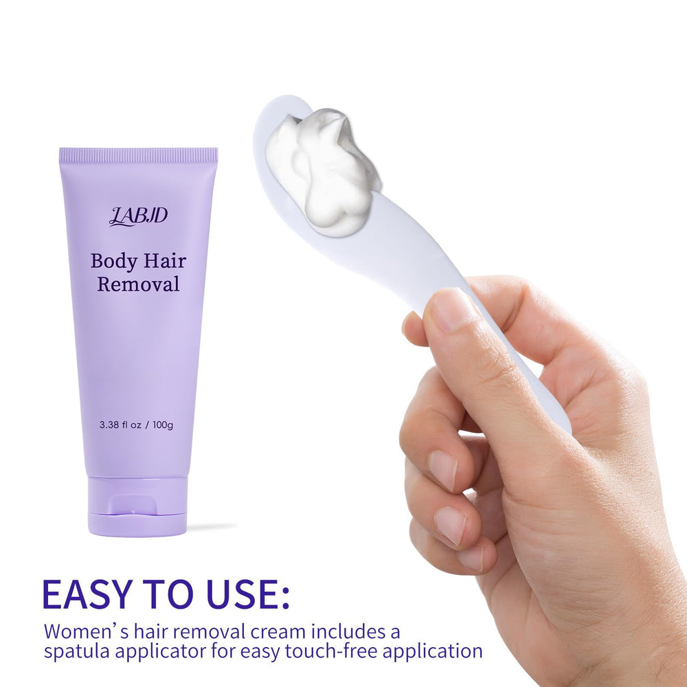 LABJD Gentle Body Hair Removal Cream travel-friendly packaging for on-the-go grooming