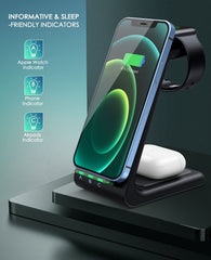 LABJOB airpods dock charging with case on compact surface