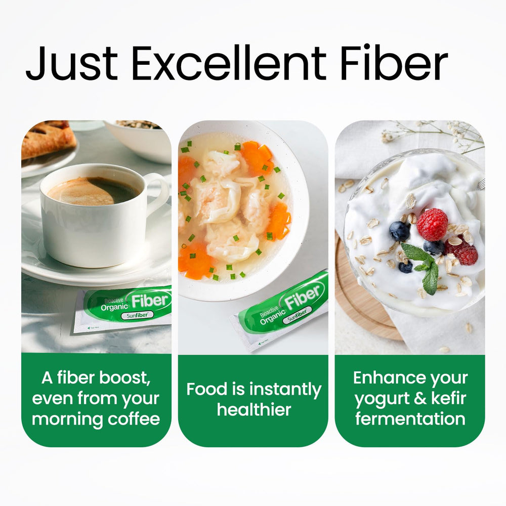 LABO Nutrition Bioactive Organic Fiber Sunfiber PHGG with low FODMAP formula for sensitive digestion.