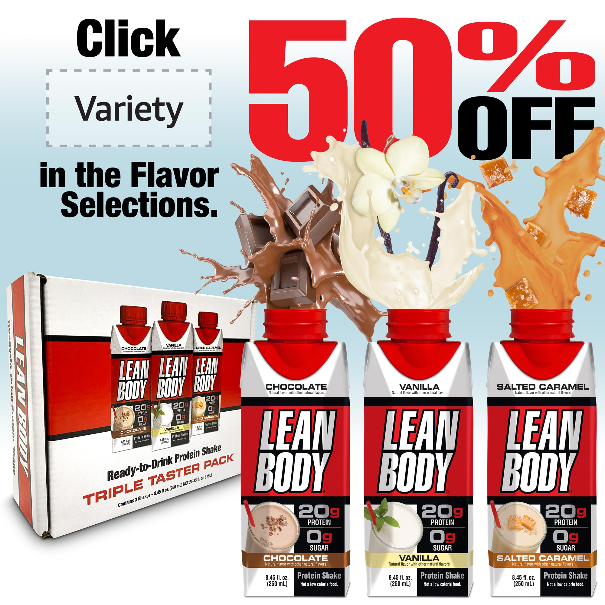Labrada Lean Body RTD gluten-free label indicating allergen-friendly protein.