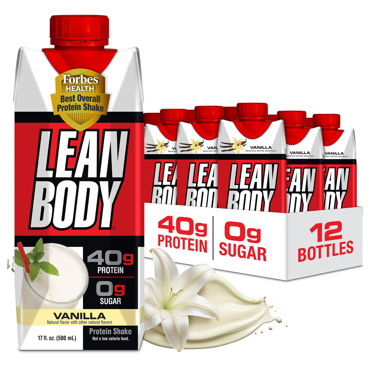 Labrada Lean Body RTD Vanilla bottle showing high-protein on-the-go nutrition.