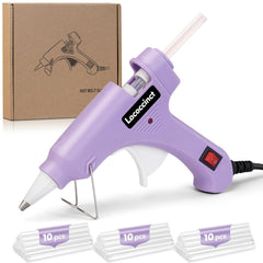 Lacoccinct mini hot glue gun with 30 sticks for versatile crafts and quick bonding