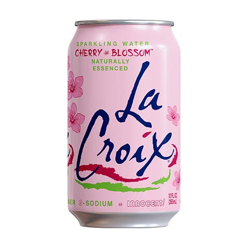 La Croix Cherry Blossom 8-pack emphasizes sustainable, convenient hydration options.