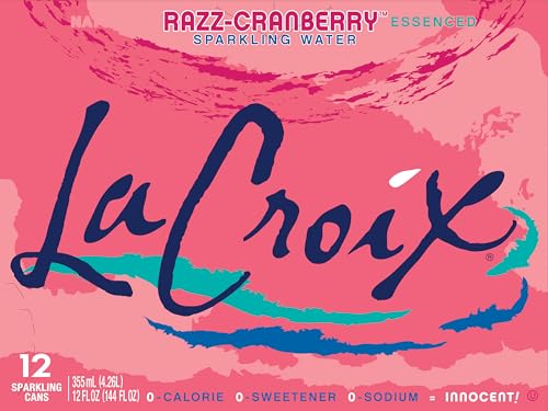 La Croix Cran-Raspberry glass pour; crisp bubbles and cranberry-raspberry notes.