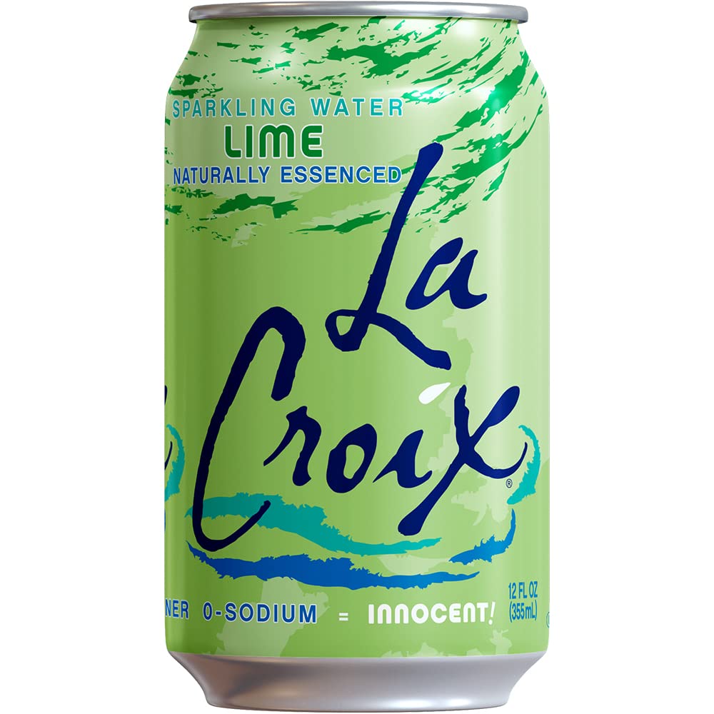 La Croix Lime label focusing on non-GMO and Whole30-friendly credentials