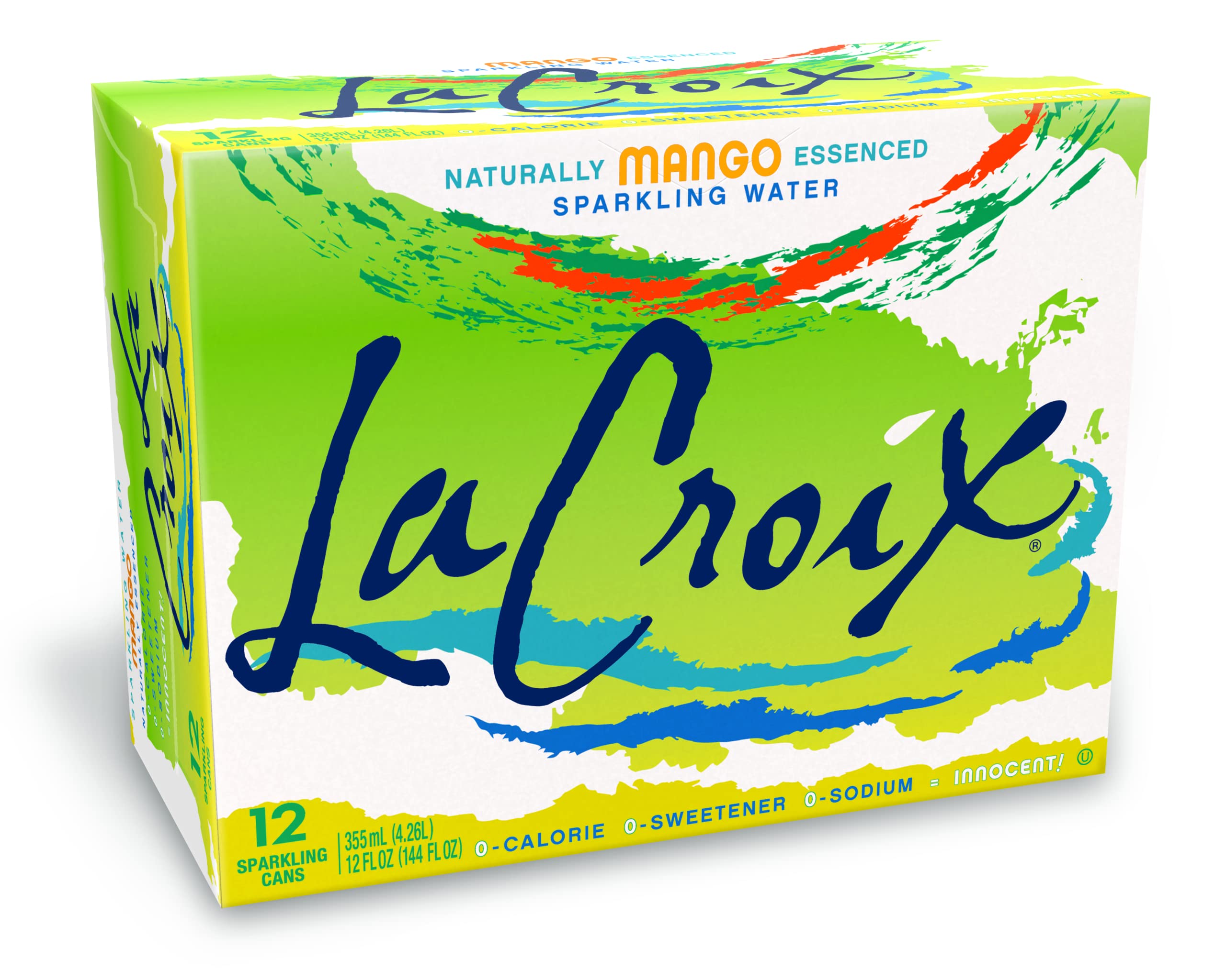 La Croix Mango sparkling water can with refreshing mango notes.