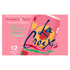 La Croix Natural Essences label emphasizing pure aroma and distinctive flavor.