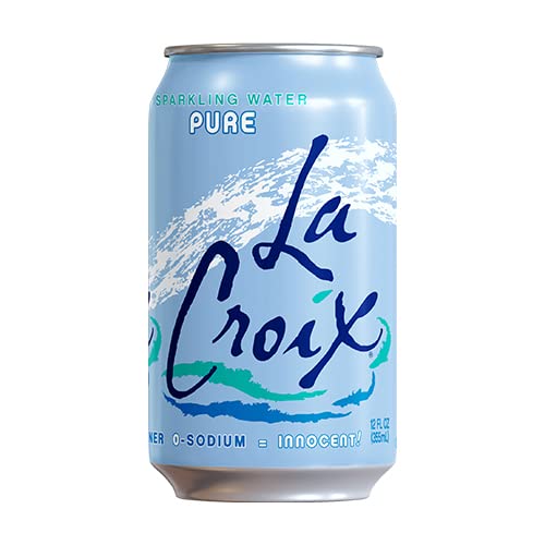 Front of La Croix Pure 12-pack showcasing value and convenience