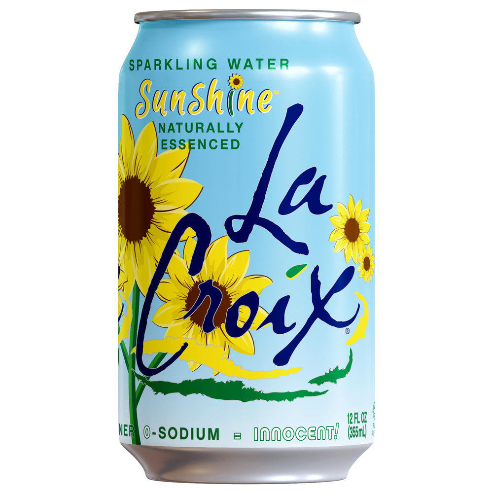 La Croix Sunshine mocktail idea with fizz and natural flavors.