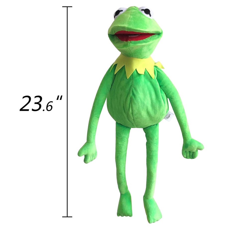 Lacroky Kermit Frog Puppet with 50 stickers for creative scenes