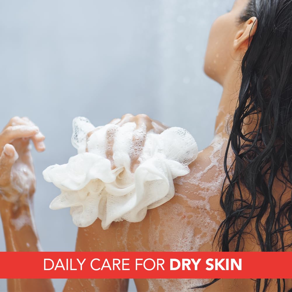 Lactovit Lactourea Body Wash 600 ml bottle emphasizes long lasting moisture.