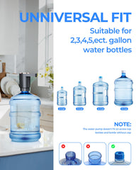 LADFAR water bottle pump automatic switch enables hands free dispensing