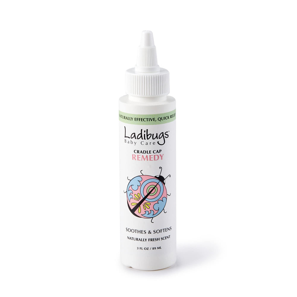 Ladibugs double-sided comb removes scales while protecting delicate skin.