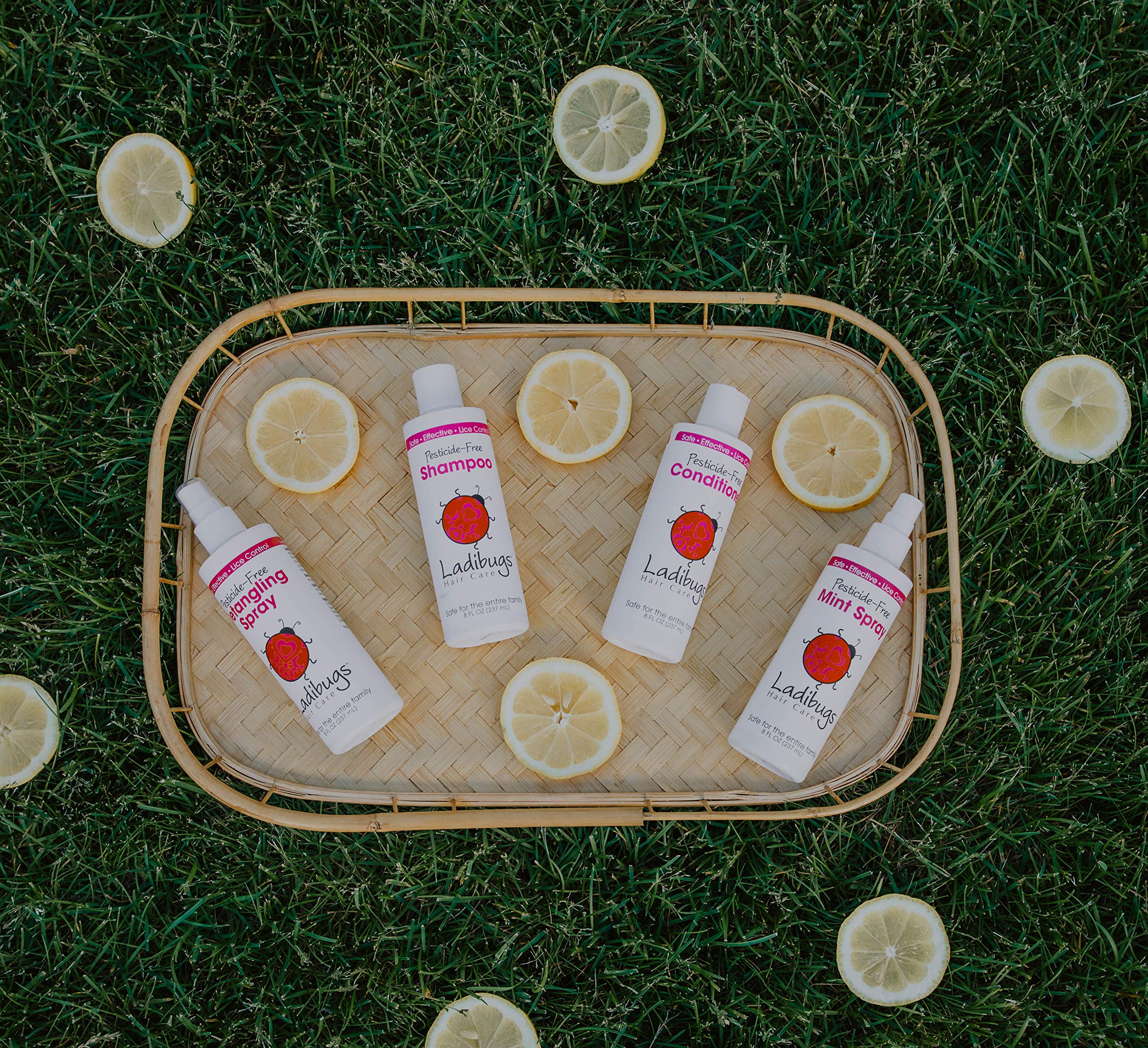 Ladibugs natural ingredients label emphasizes clean plant-based protection
