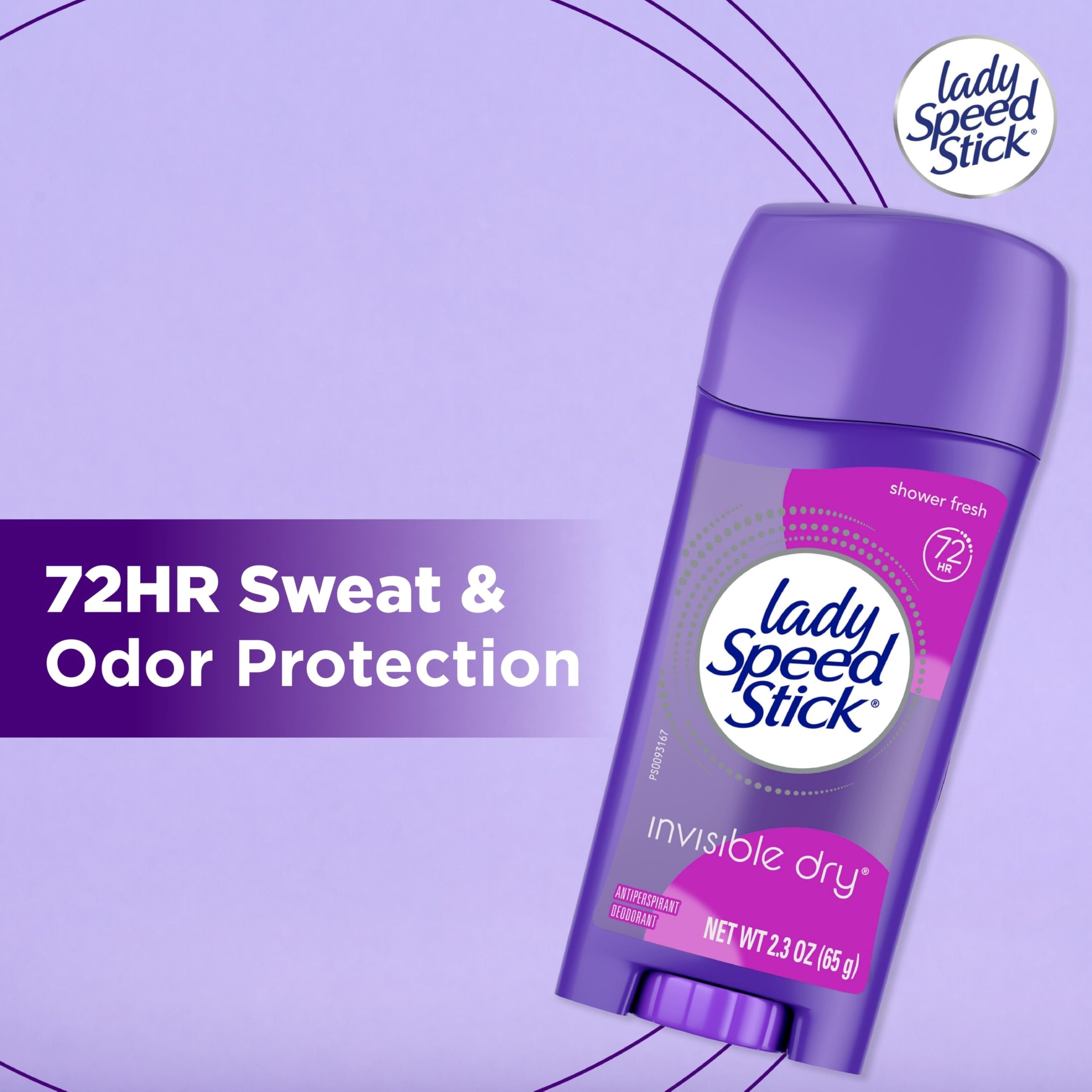Lady Speed Stick Comfort Guard applicator delivers a smooth glide.