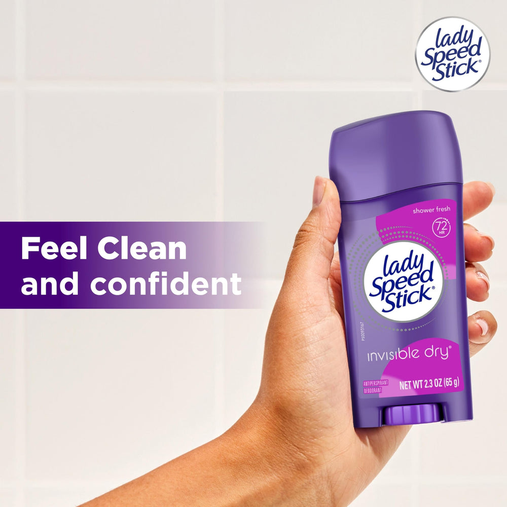 Lady Speed Stick smooth glide for quick daily grooming.