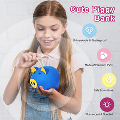 LAEBUILD cartoon pig design in bright colors for kids.