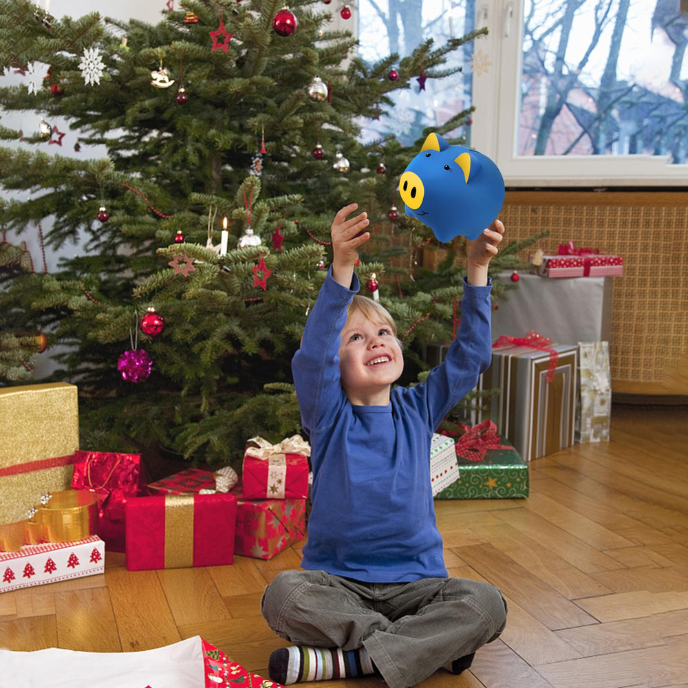 LAEBUILD versatile piggy bank encourages sharing and pretend play.