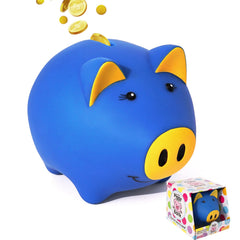 LAEBUILD glow-in-the-dark piggy bank shines for kids' saving nights.
