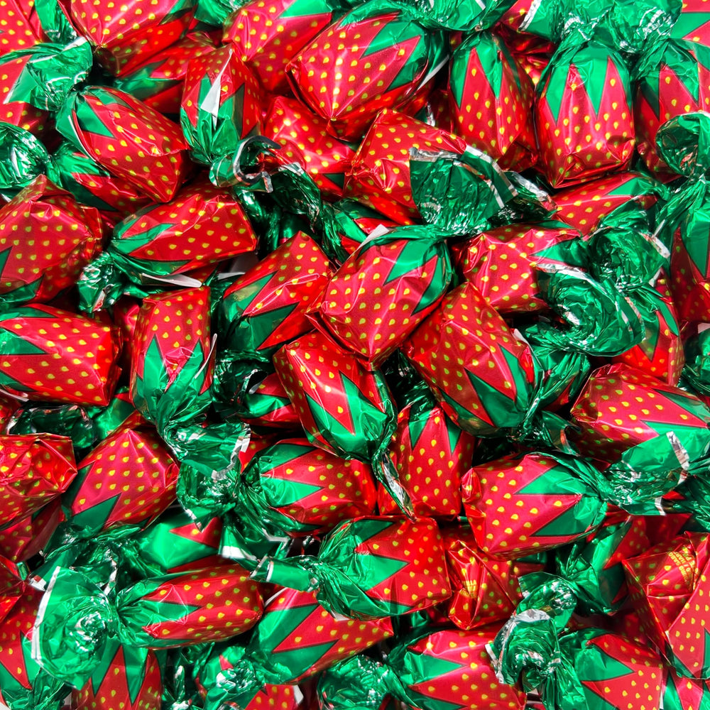 LAETAFOOD Arcor Strawberry Filled Bon Bons bag front, colorful retro candy for celebrations
