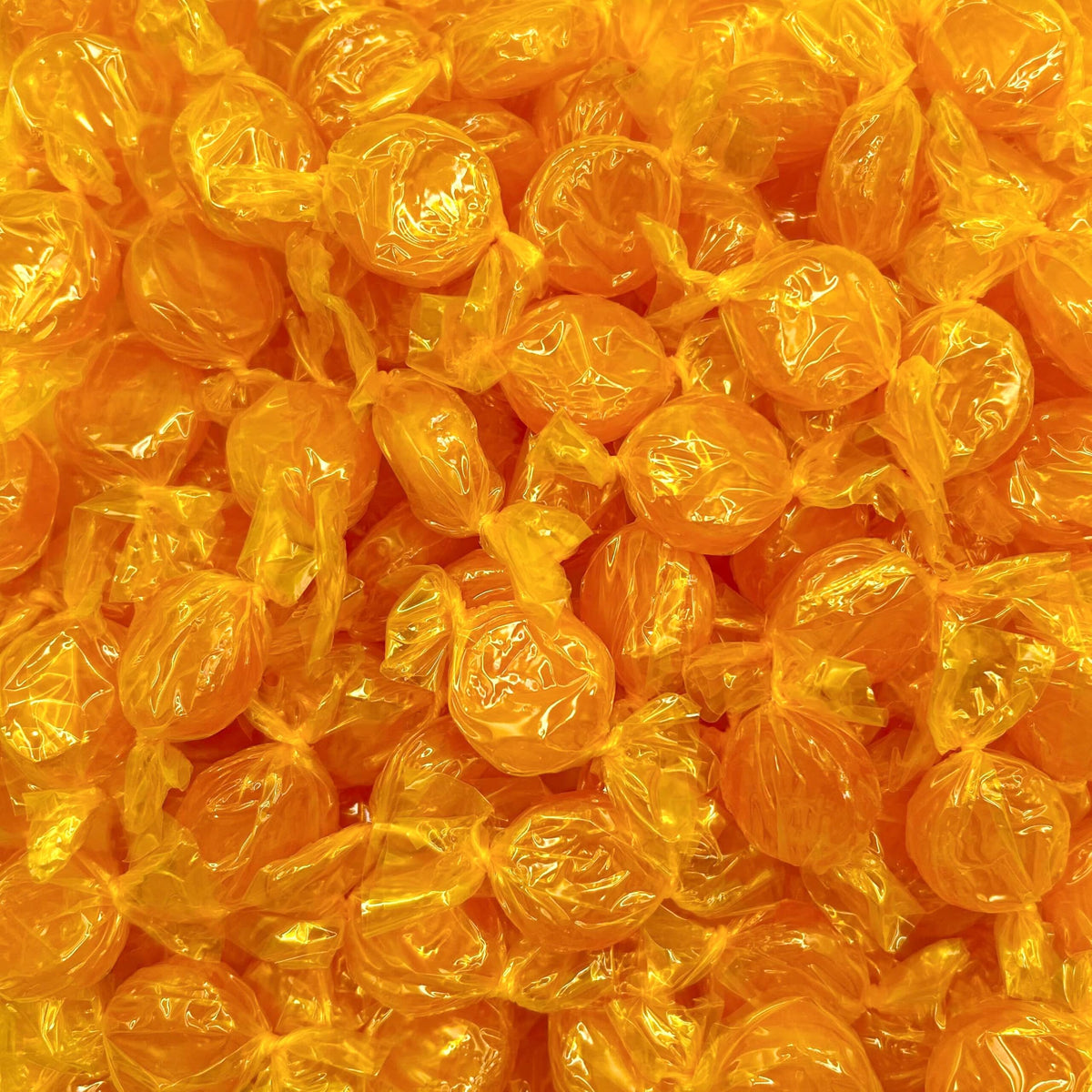 LAETAFOOD Butterscotch hard candy bag with golden discs for bowls and gifts.