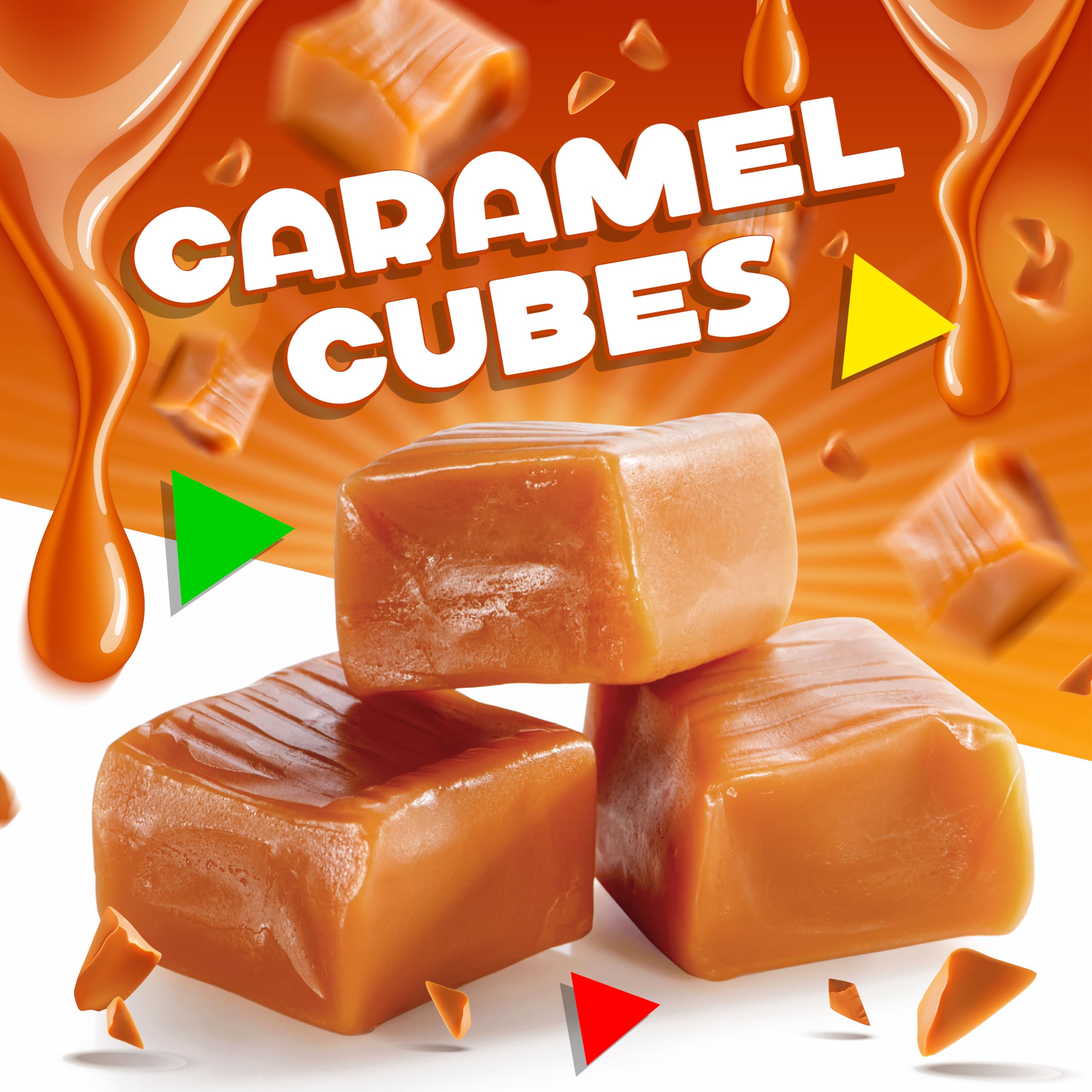 LAETAFOOD Caramel Cubes for snacking on the go and convenient enjoyment.