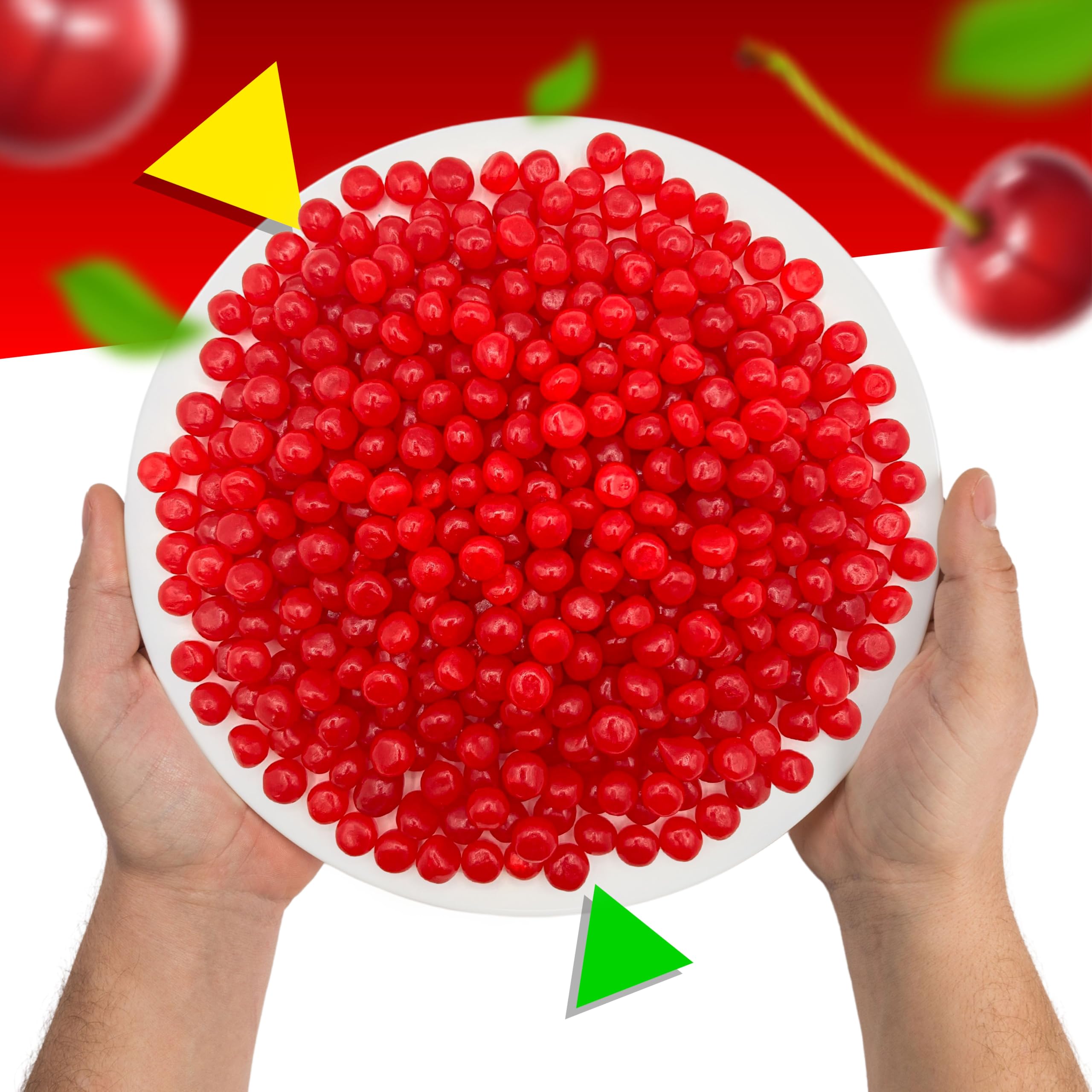 LAETAFOOD Cherry Sours party favor with vibrant color and bite-sized pieces