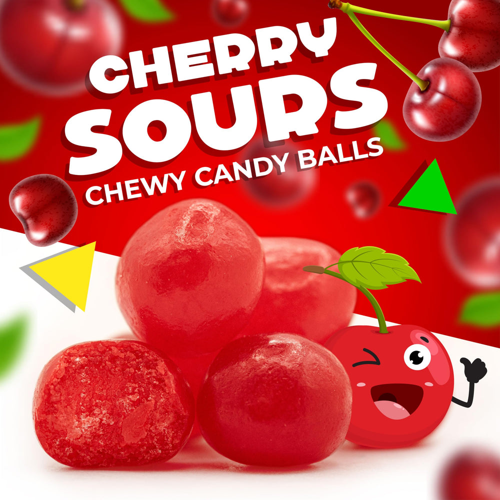 LAETAFOOD Cherry Sours texture highlights chewy bite ideal for snacking