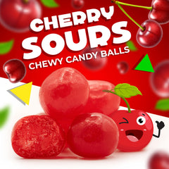 LAETAFOOD Cherry Sours texture highlights chewy bite ideal for snacking