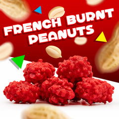 LAETAFOOD French Burnt Peanuts red-shell and nutty center close-up.