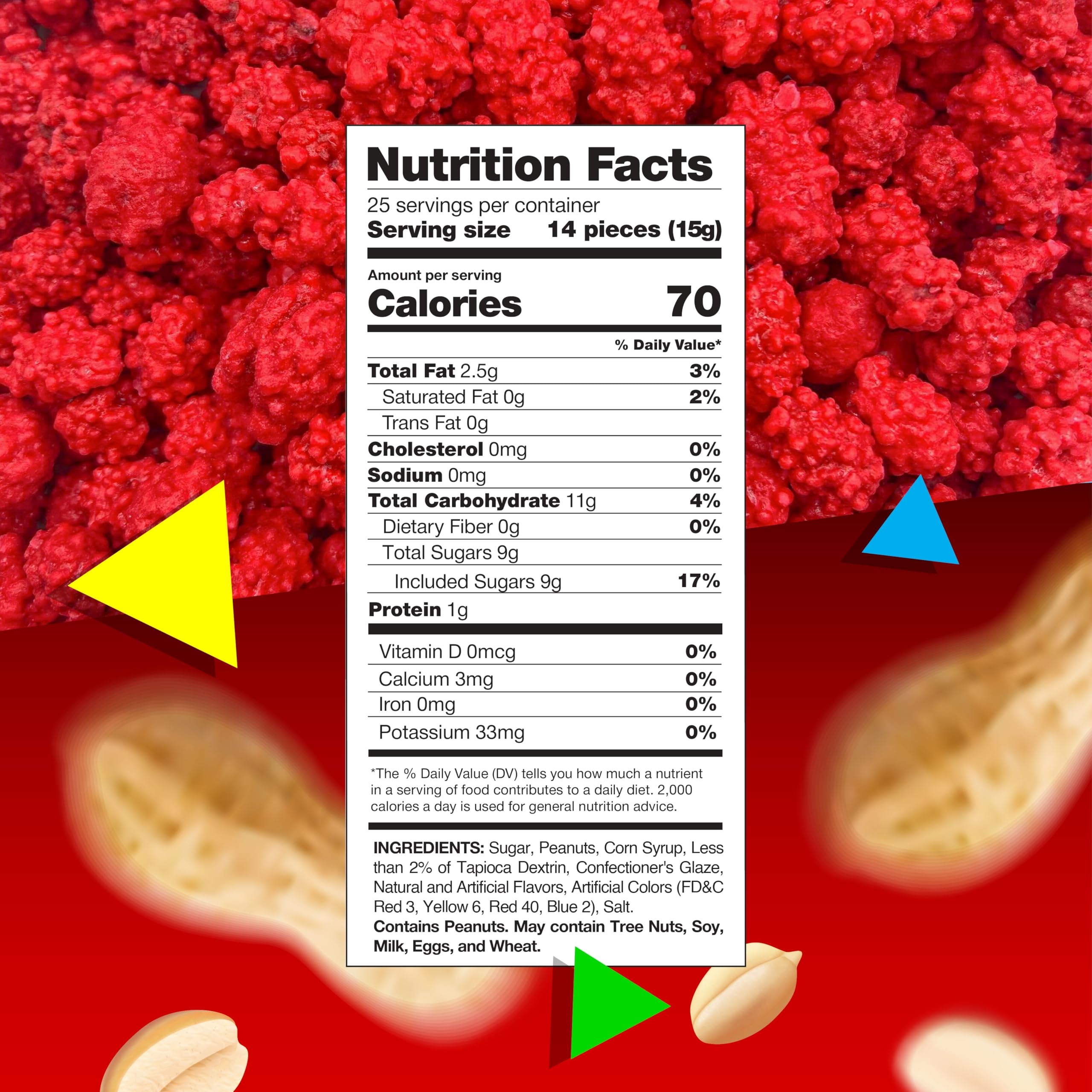 LAETAFOOD French Burnt Peanuts red-shell close-up highlighting crunch.