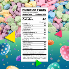 LAETAFOOD fruit flavored hard candies with glossy pastel finish for festive tables.