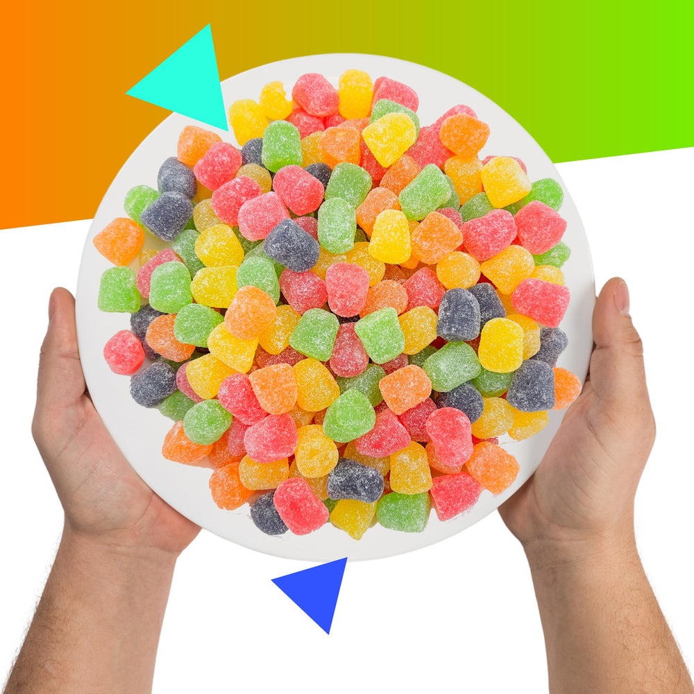 LAETAFOOD Gum Drops add charm to gift baskets and dessert decorations.