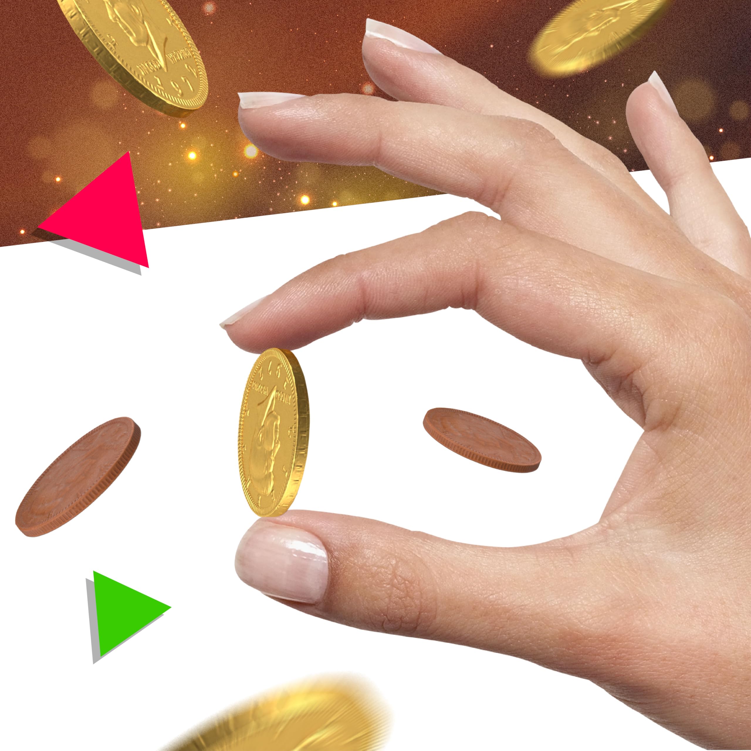 LAETAFOOD Gold Chocolate Coins on a dessert board bring festive vibes to the table