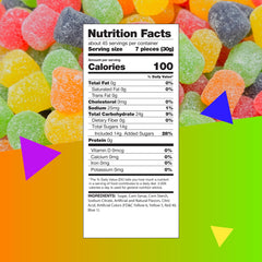 LAETAFOOD Gum Drops Jelly Candy with a smooth sugar-dusted finish and chewy texture.