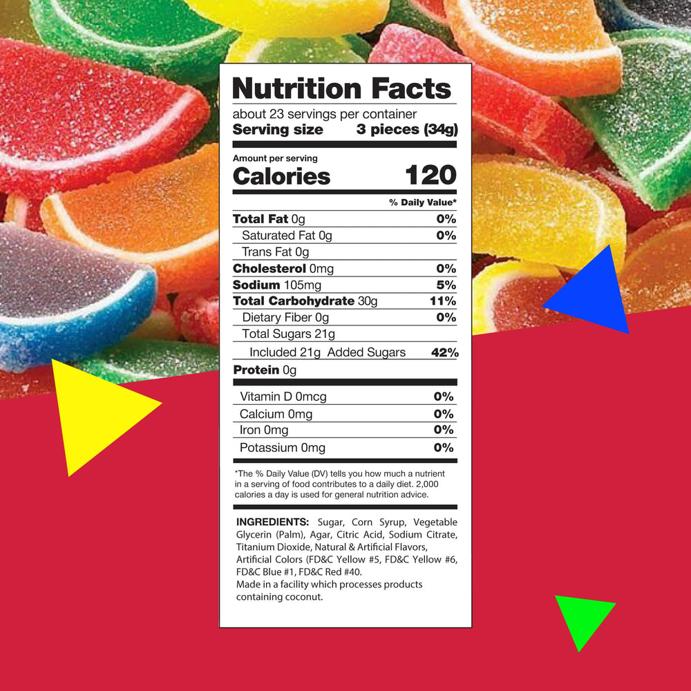 LAETAFOOD individually wrapped candy slices ideal for gifting and on-the-go.