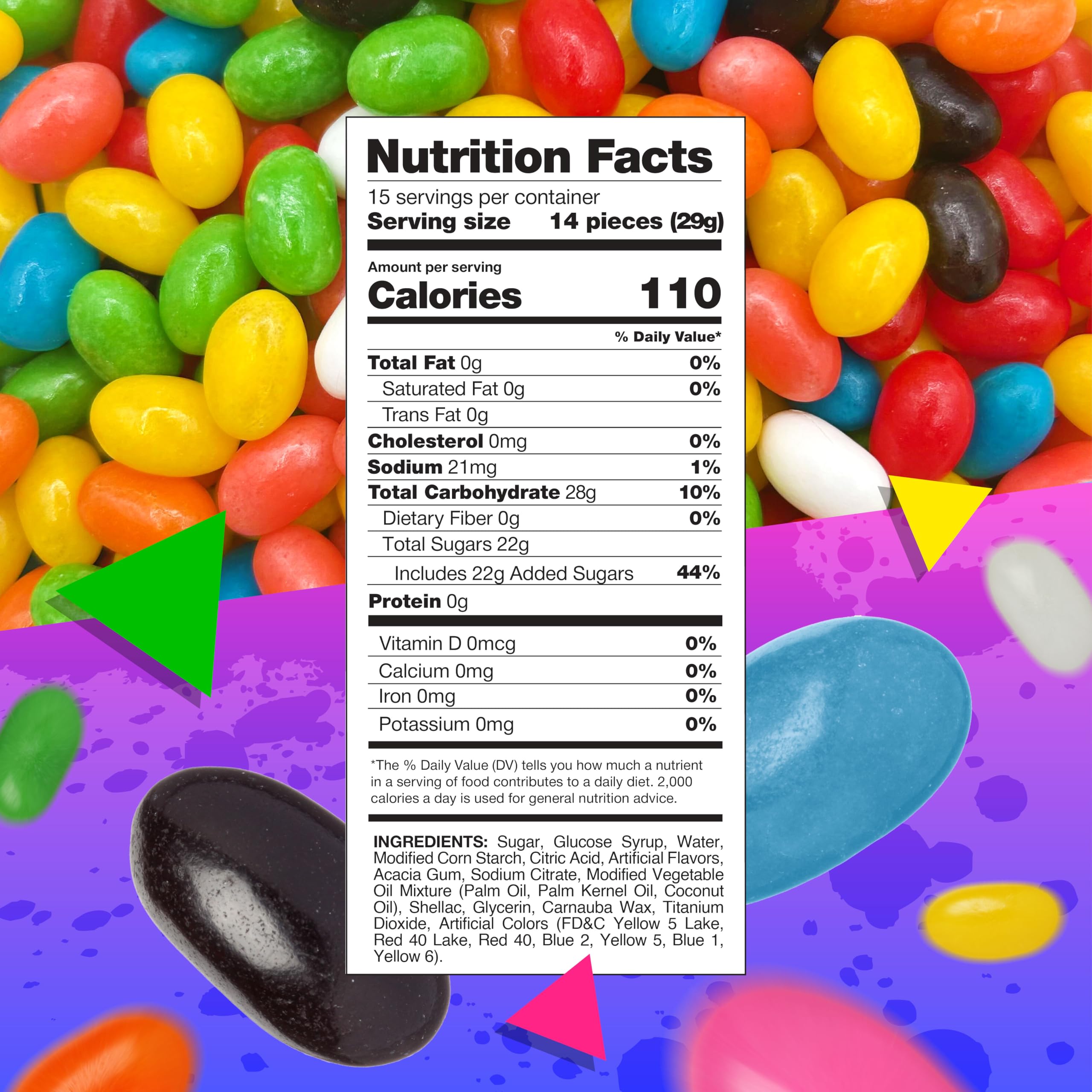 LAETAFOOD jelly beans offer assorted flavors for parties and desserts.