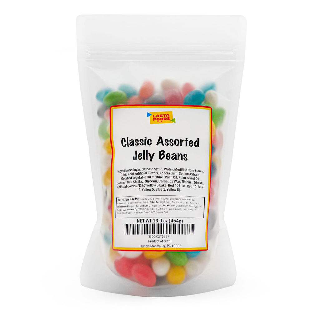 LAETAFOOD jelly beans bulk snack for offices and events.