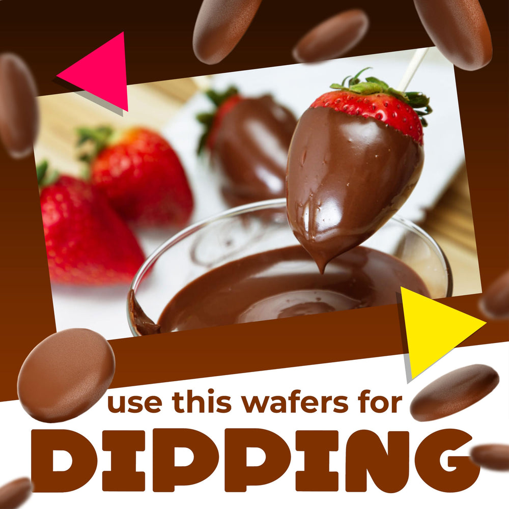 LAETAFOOD Merckens wafers deliver even melts for molded confections.