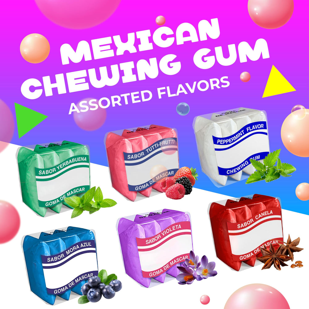 LAETAFOOD Mexican chewing gum mint flavor pouches for a cool, refreshing bite
