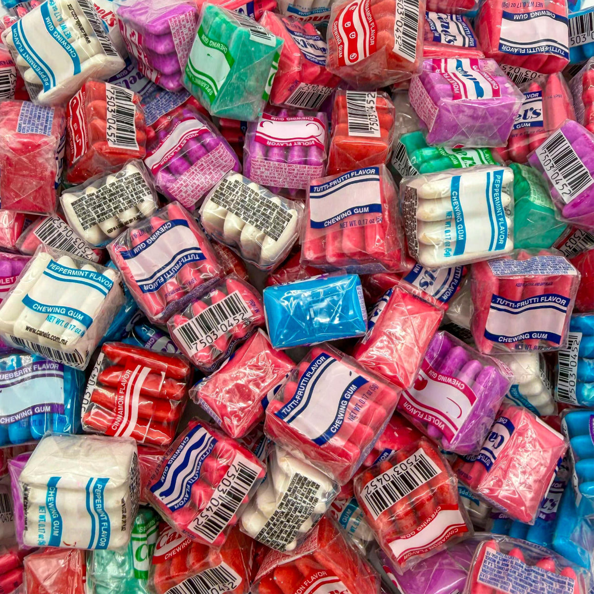 LAETAFOOD Mexican chewing gum violet flavor pouches for on-the-go freshness