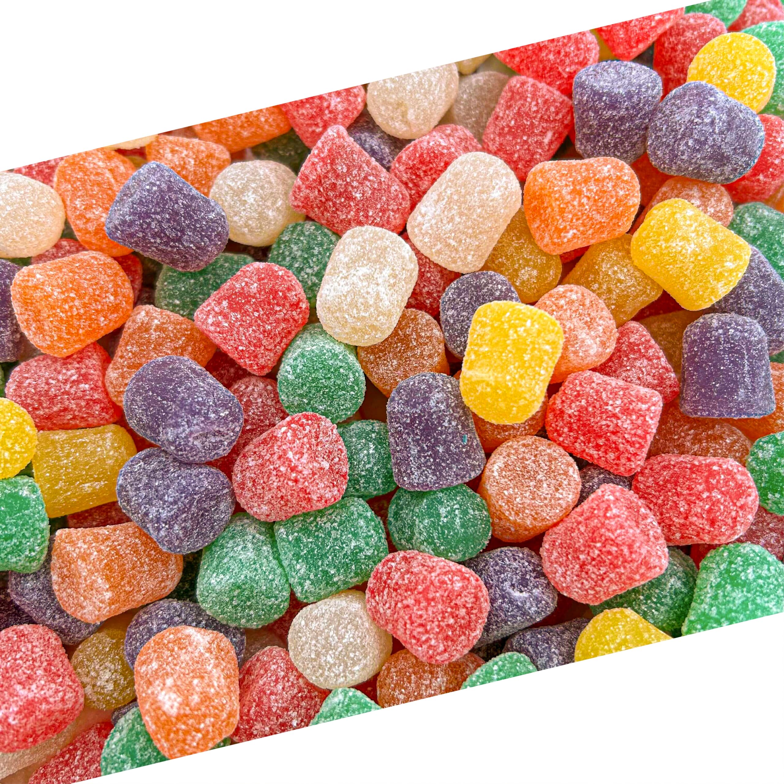 LAETAFOOD Spice Drops Candy 3 lb bulk bag, ideal for sharing and display.